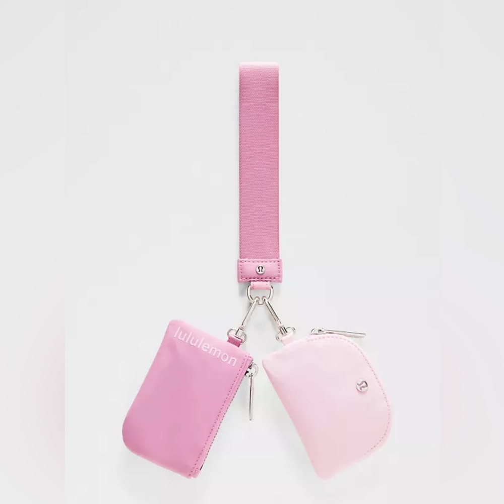 Lululemon Dual Pouch Wristlet NWT Pink Frosting Blissful Pink